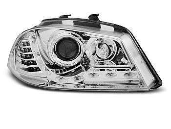 HEADLIGHTS SEAT IBIZA 6L 04.02-08 DAYLIGHT CHROME