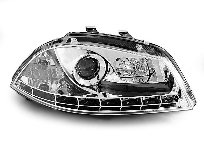 HEADLIGHTS SEAT IBIZA 6L 04.02-08 DAYLIGHT CHROME