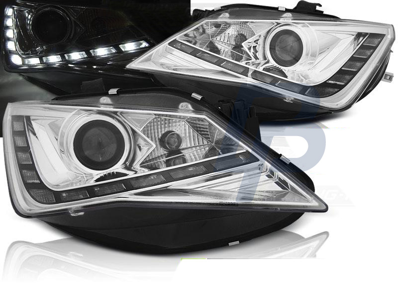 HEADLIGHTS SEAT IBIZA 6L 04.02-08 DAYLIGHT BLACK - 2