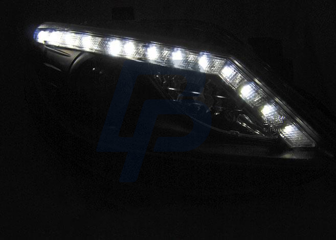 HEADLIGHTS SEAT IBIZA 6J 06.08-12 DAYLIGHT LED INDICATOR BLACK - 2