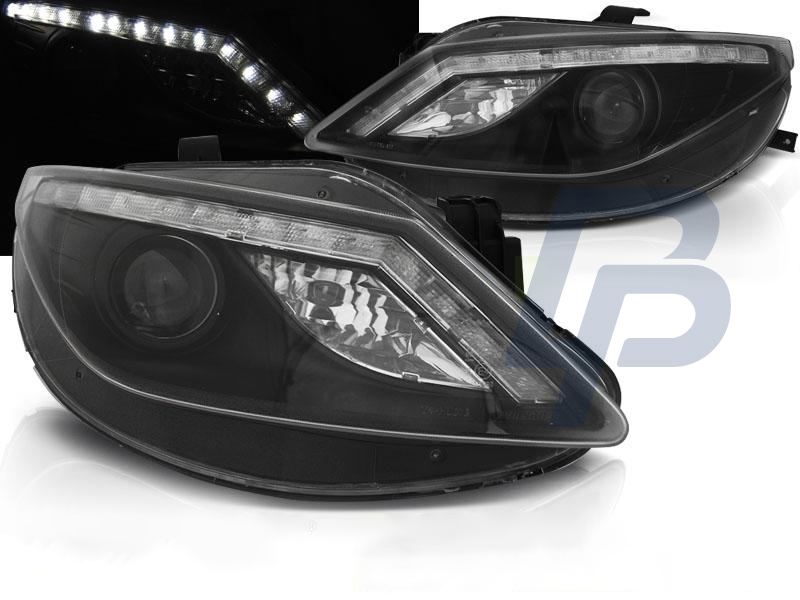 HEADLIGHTS SEAT IBIZA 6J 06.08-12 DAYLIGHT BLACK - 4