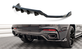 Central Rear Splitter (Vertical Bars) BMW X6 M Sport F16