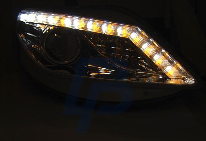 HEADLIGHTS SEAT IBIZA 6J 06.08-12 DAYLIGHT LED INDICATOR CHROME - 3
