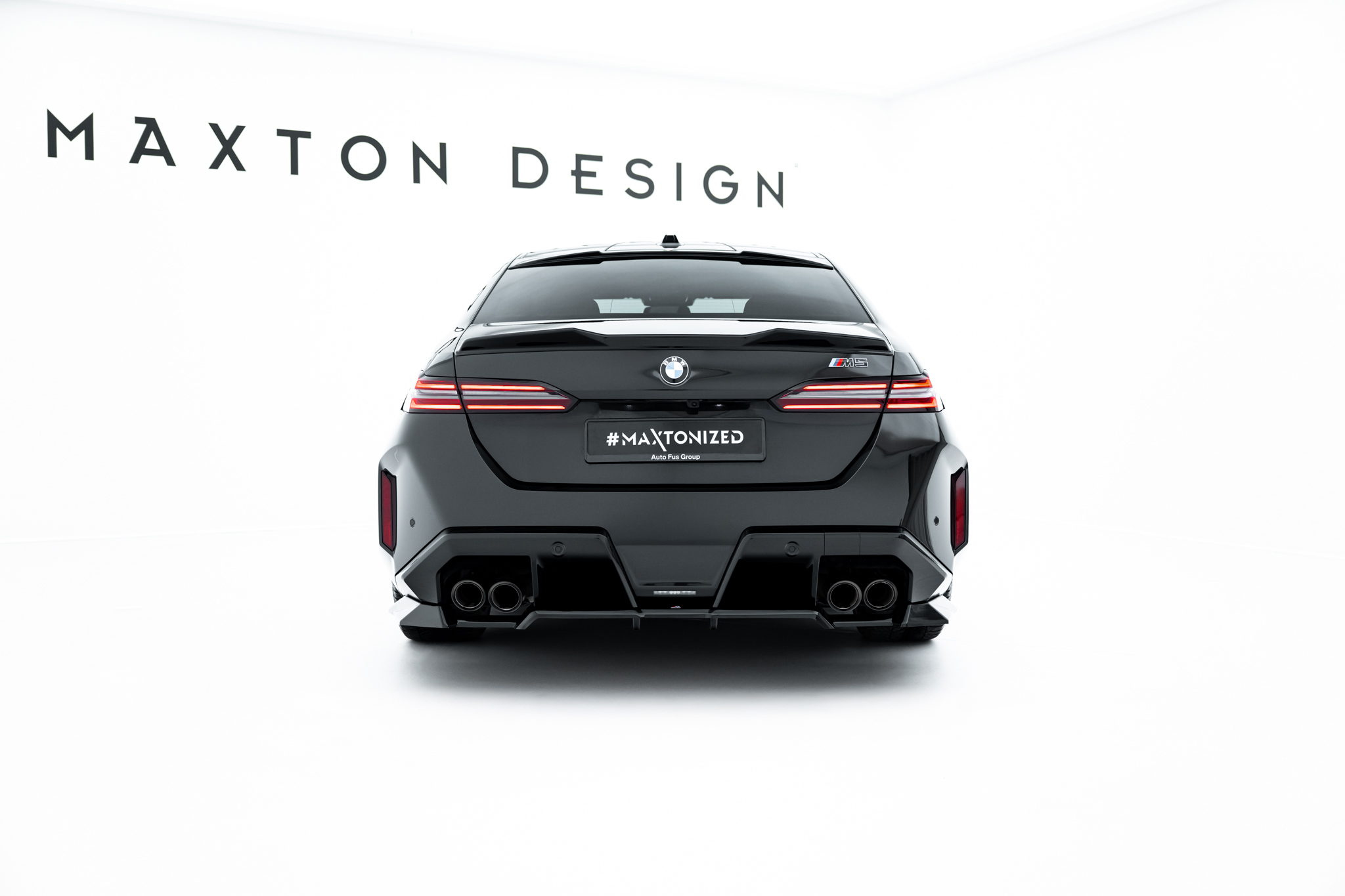 REAR SPLITTER (WITH VERTICAL BARS) SUITABLE FOR BMW M5 SEDAN / TOURING G90 – MAXTON DESIGN - 8