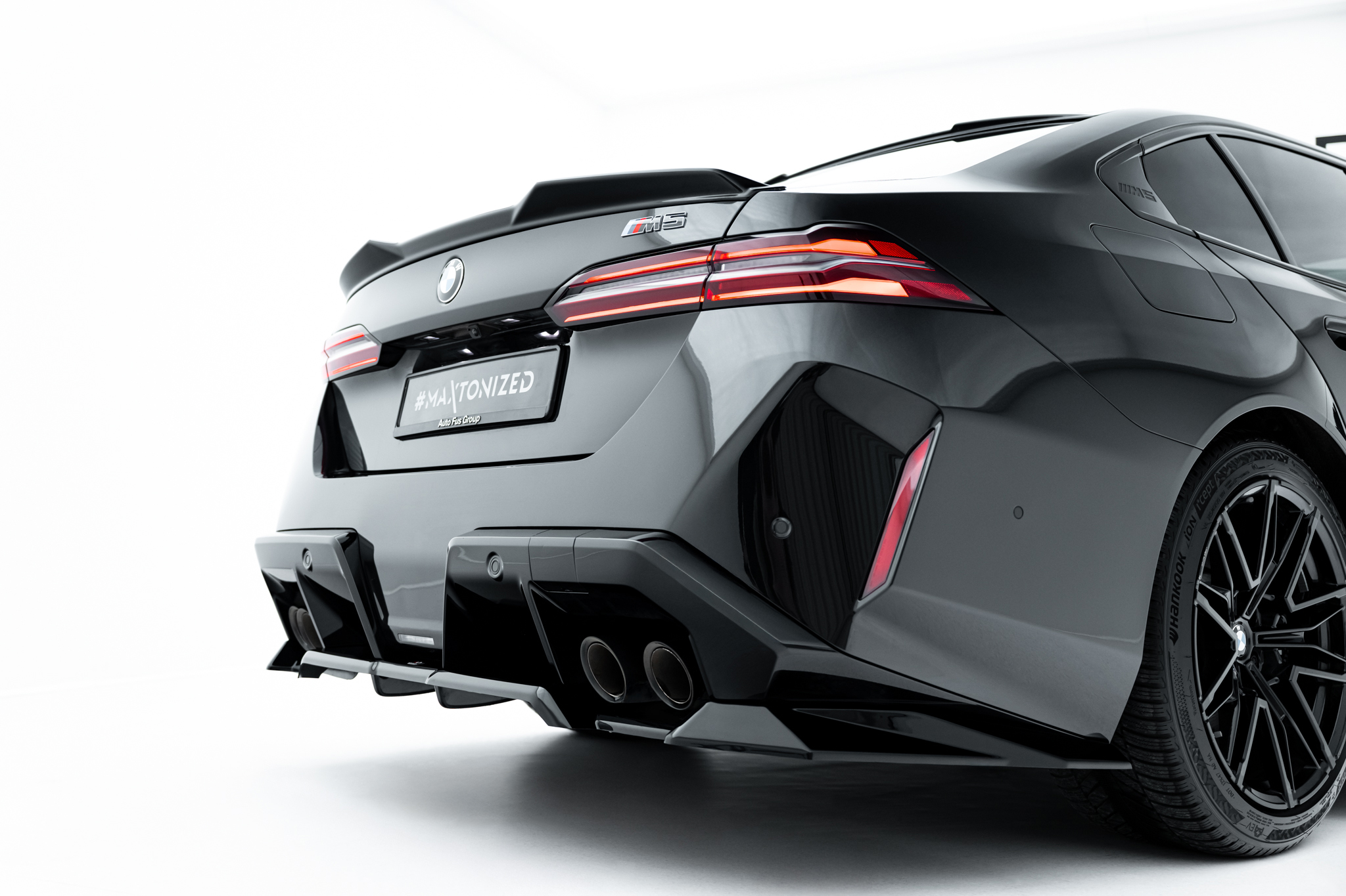 REAR SPLITTER (WITH VERTICAL BARS) SUITABLE FOR BMW M5 SEDAN / TOURING G90 – MAXTON DESIGN - 5