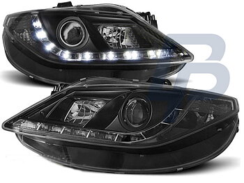 HEADLIGHTS SEAT IBIZA 6J 06.08- DAYLIGHT BLACK