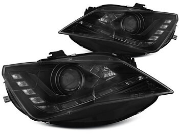 HEADLIGHTS SEAT SEAT IBIZA 6J 12- TRU DRL BLACK