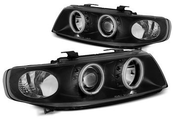 HEADLIGHTS SEAT LEON / TOLEDO 04.99-08.04 ANGEL EYESCCFL BLACK