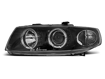 HEADLIGHTS SEAT LEON / TOLEDO 04.99-08.04 ANGEL EYES BLACK