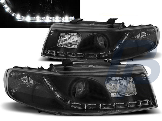 HEADLIGHTS SEAT LEON / TOLEDO 04.99-08.04 DAYLIGHT BLACK - 2