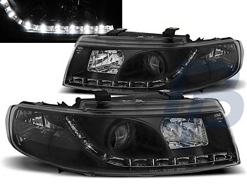 HEADLIGHTS SEAT LEON / TOLEDO 04.99-08.04 DAYLIGHT BLACK