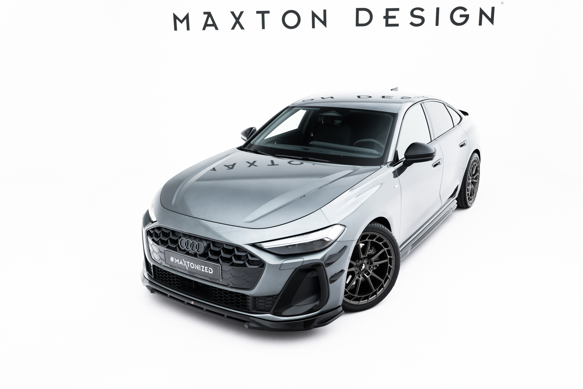 FRONT SPLITTER V.1 SUITABLE FOR AUDI A5 S-LINE / S5 SEDAN / AVANT B10 – MAXTON DESIGN - 3