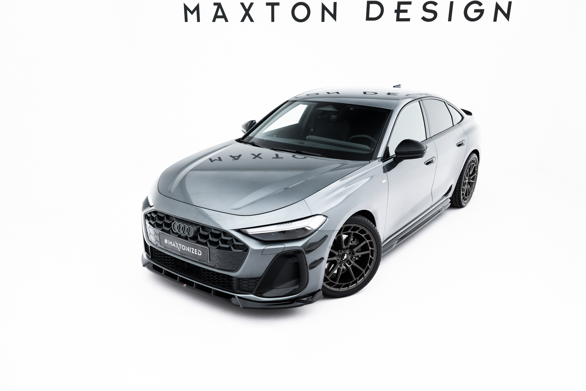 FRONT SPLITTER V.2 SUITABLE FOR AUDI A5 S-LINE / S5 SEDAN / AVANT B10 – MAXTON DESIGN - 4