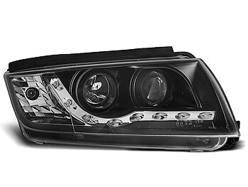 HEADLIGHTS SKODA FABIA 12.99-08 DAYLIGHT BLACK