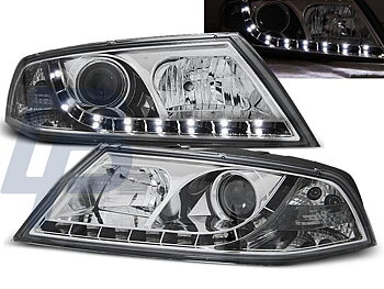 HEADLIGHTS SKODA FABIA 12.99-08 DAYLIGHT BLACK