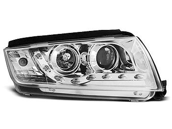 HEADLIGHTS SKODA FABIA 12.99-08 DAYLIGHT CHROME