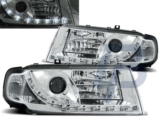 HEADLIGHTS SKODA OCTAVIA I 08.00-04.04 DAYLIGHT CHROME - 3