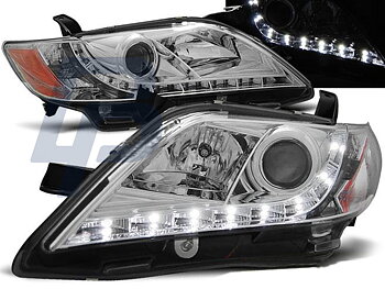 HEADLIGHTS TOYOTA CAMRY 6 XV40 06-09 DAYLIGHT CHROME