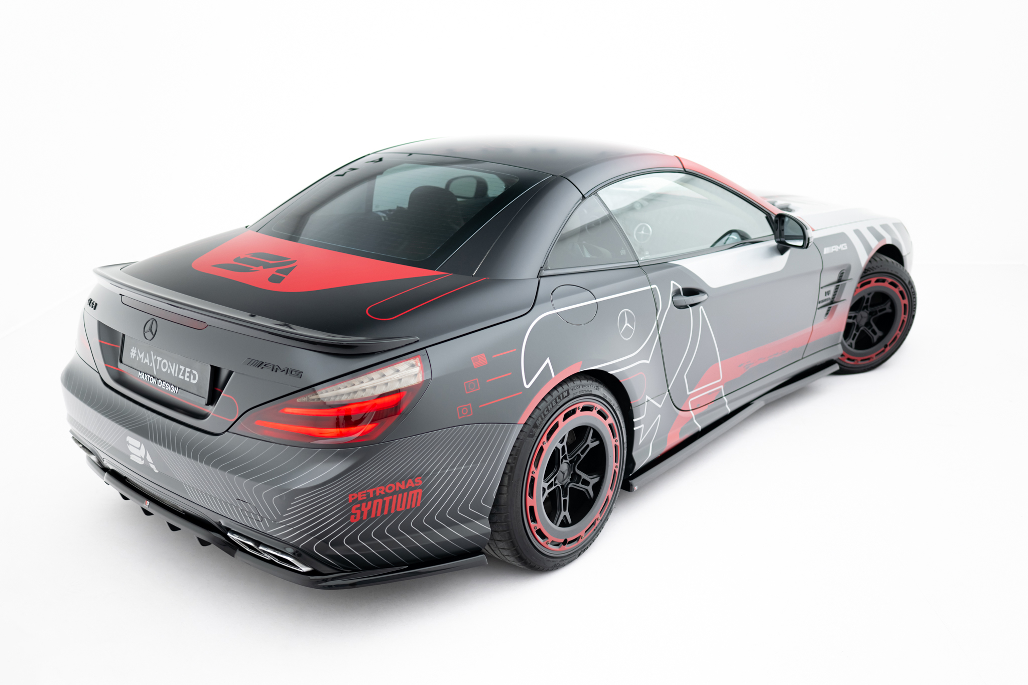 REAR SPLITTER (WITH VERTICAL BARS) SUITABLE FOR MERCEDES-BENZ SL 63 AMG R231 – MAXTON DESIGN - 5