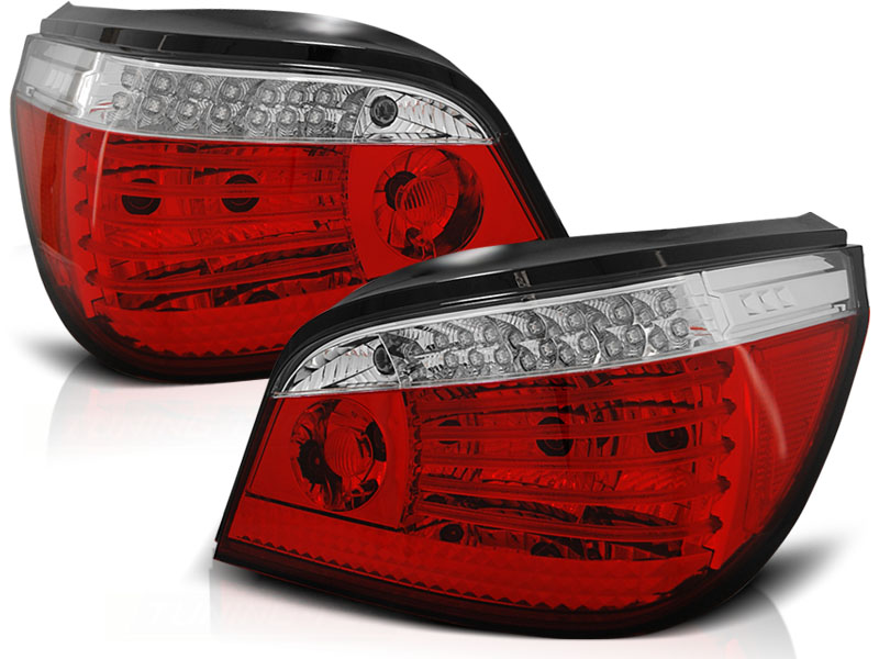 LED-BAKLYKTOR RÖD/VIT TILL BMW E60 2003-2007