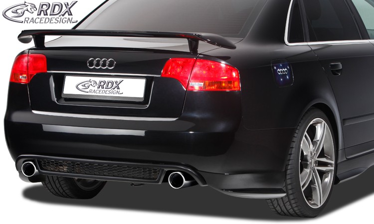 REAR BUMPER EXTENSION AUDI A4 B7 (CENTER PART) "RS4-LOOK" - 4