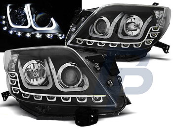 STRÅLKASTARE TOYOTA LAND CRUISER 150 09- TUBE LIGHT SVARTA