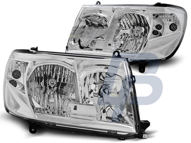 HEADLIGHTS TOYOTA LAND CRUISER FJ100 05-06 CHROME - 2