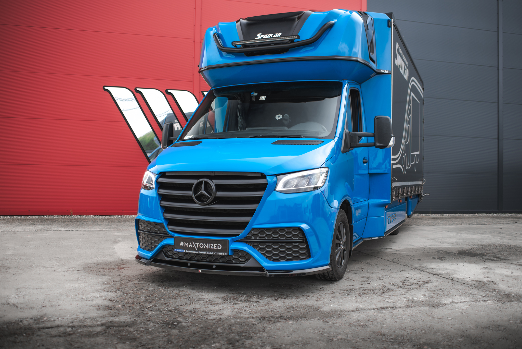 FRONT BUMPER + SPLITTER SUITABLE FOR MERCEDES-BENZ SPRINTER MK3 – MAXTON DESIGN - 2