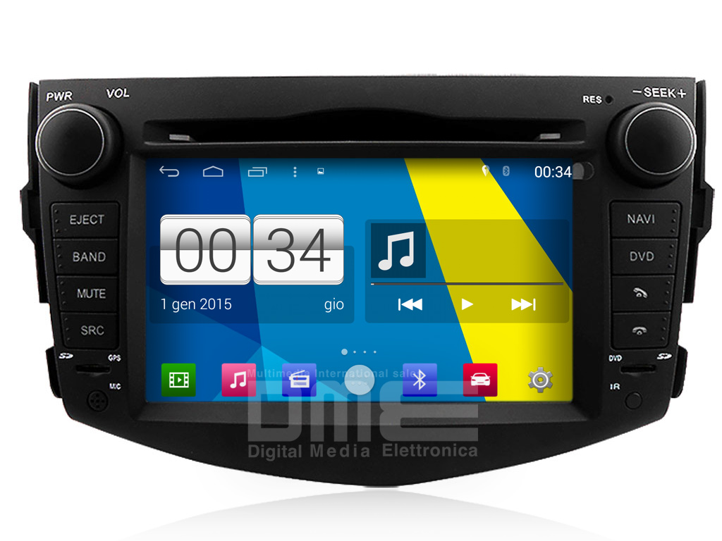 TOYOTA RAV4 7" MODELLANPASSAD ANDROID HUVUDENHET