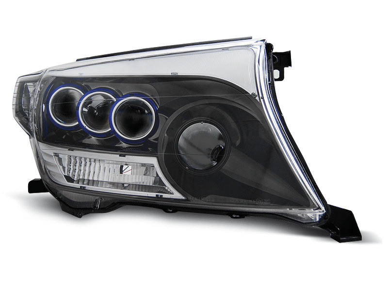 HEADLIGHTS TOYOTA LAND CRUISER FJ200 07- PROJEKTOR BLACK CHROM