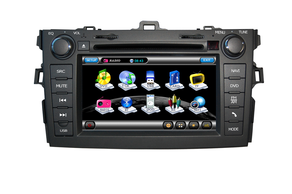 TOYOTA NUOVA COROLLA 7" MODELLANPASSAD ANDROID HUVUDENHET