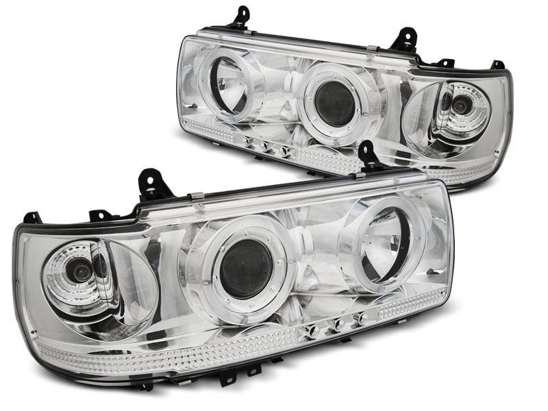 HEADLIGHTS TOYOTA LAND CRUISER FJ 80 90-97 CHROME