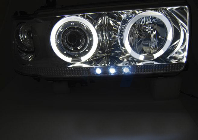 HEADLIGHTS TOYOTA LAND CRUISER FJ 80 90-97 CHROME - 2