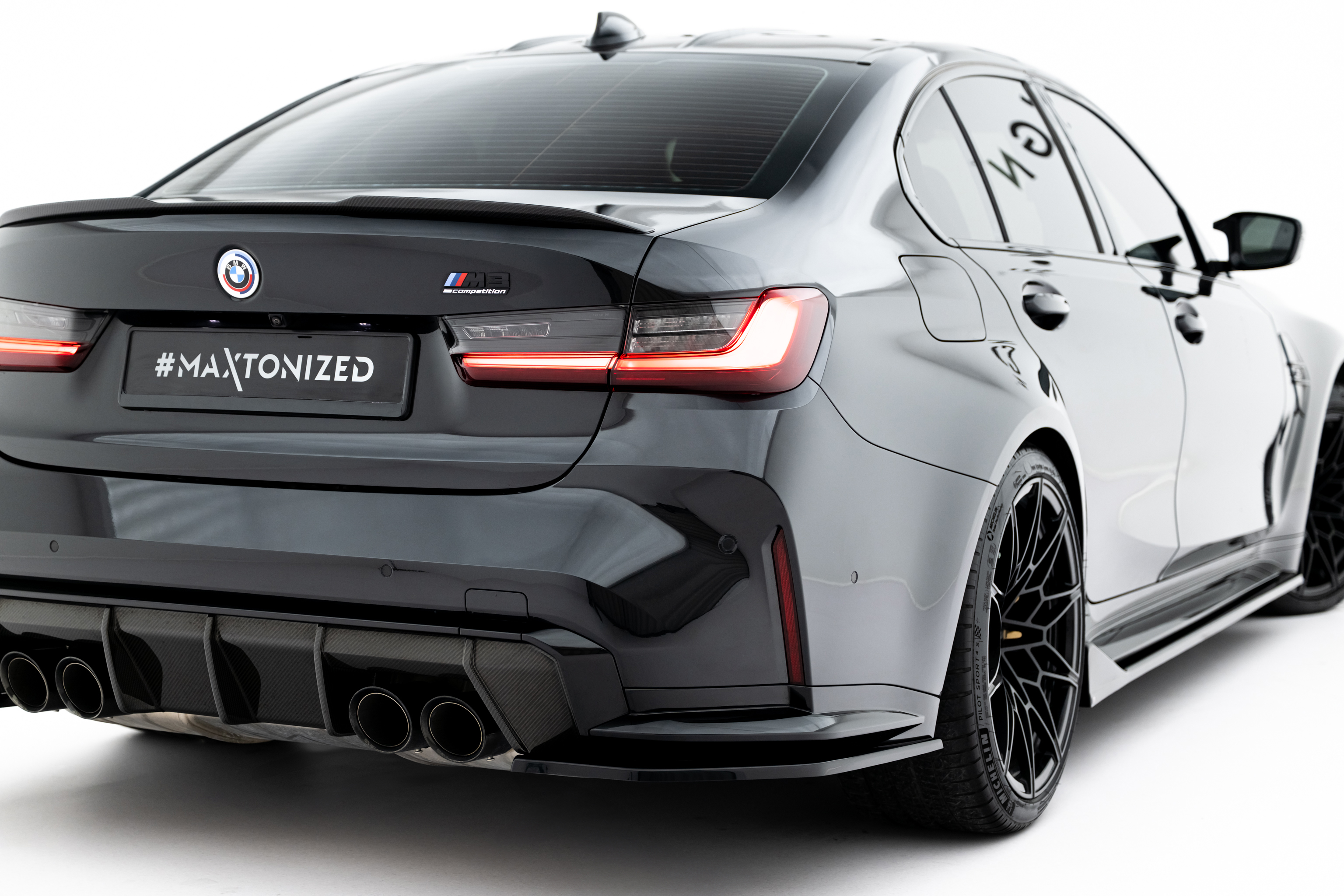 REAR SIDE SPLITTERS V.3 SUITABLE FOR BMW M3 SEDAN / TOURING G80 / G81 – MAXTON DESIGN - 5