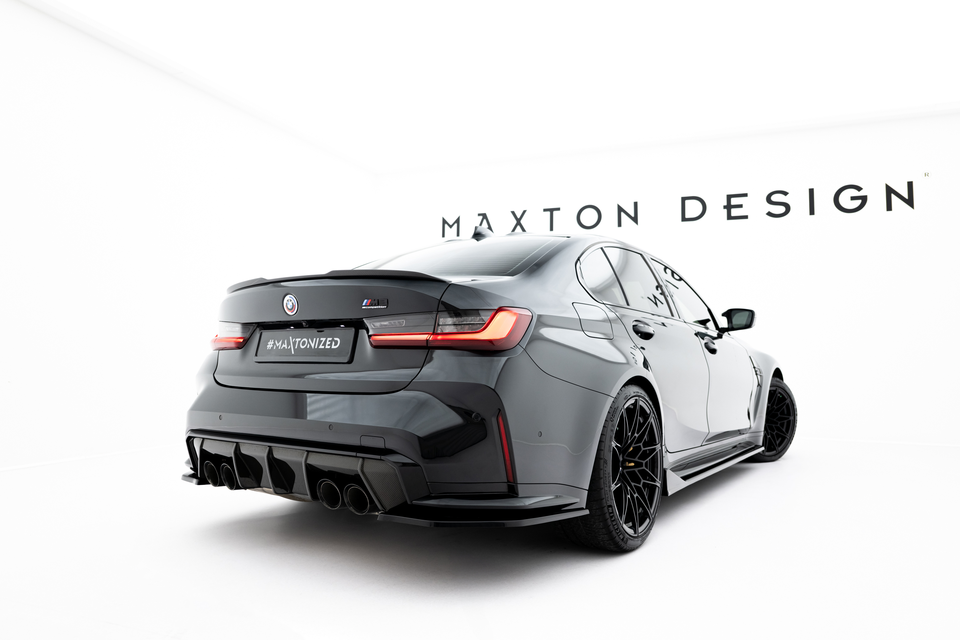 REAR SIDE SPLITTERS V.3 SUITABLE FOR BMW M3 SEDAN / TOURING G80 / G81 – MAXTON DESIGN - 3