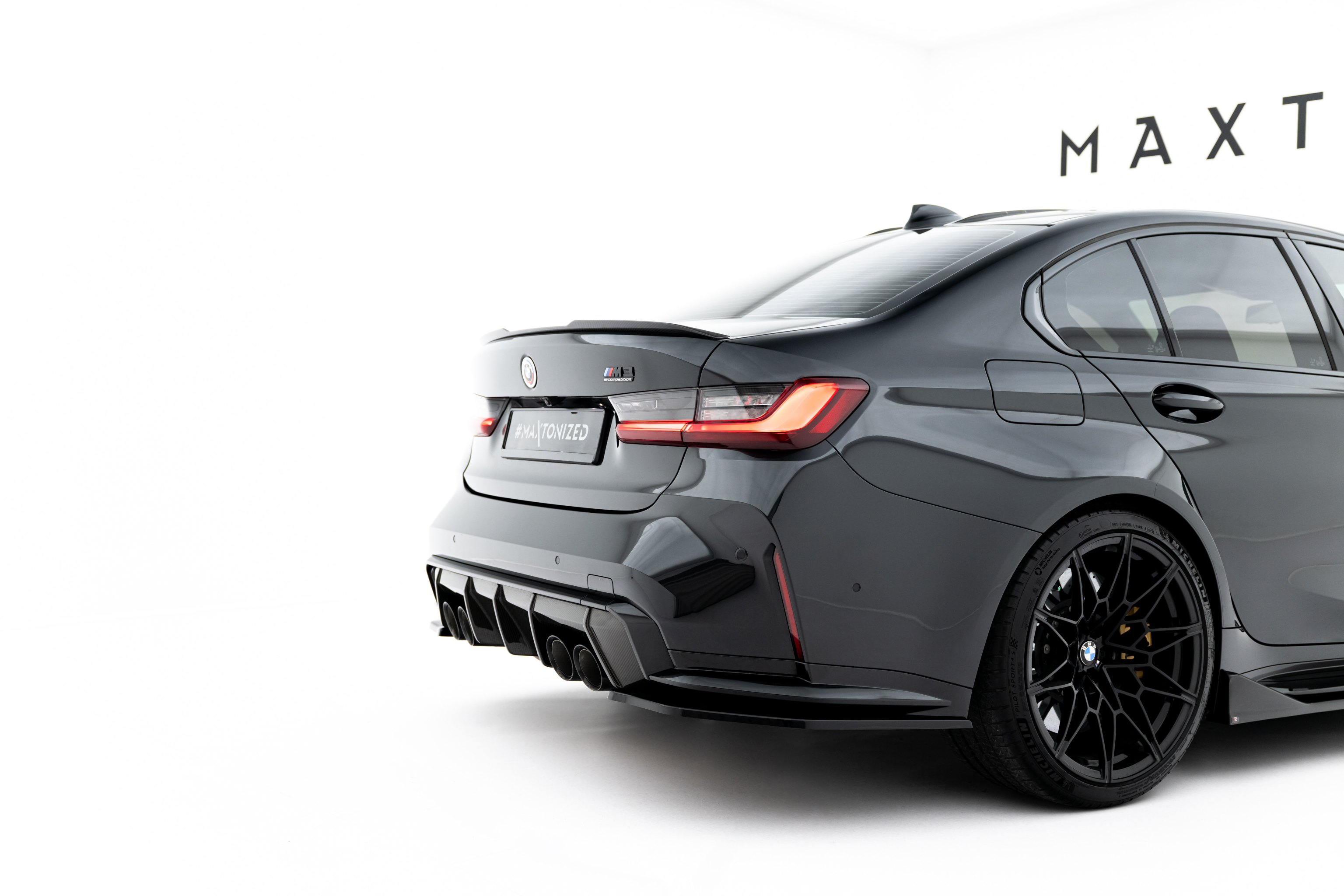 REAR SIDE SPLITTERS V.3 SUITABLE FOR BMW M3 SEDAN / TOURING G80 / G81 – MAXTON DESIGN - 7
