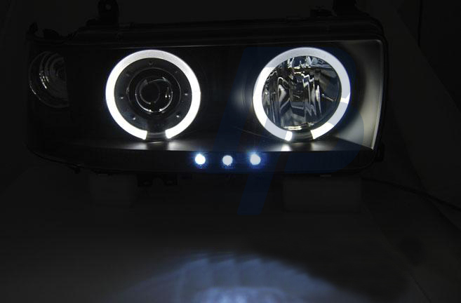 HEADLIGHTS TOYOTA LAND CRUISER FJ 80 90-97 BLACK - 2