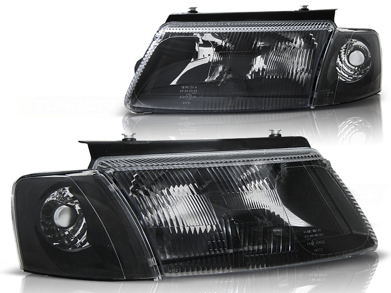 STRÅLKASTARE SVART TILL VW PASSAT B5 3B 1996-2000