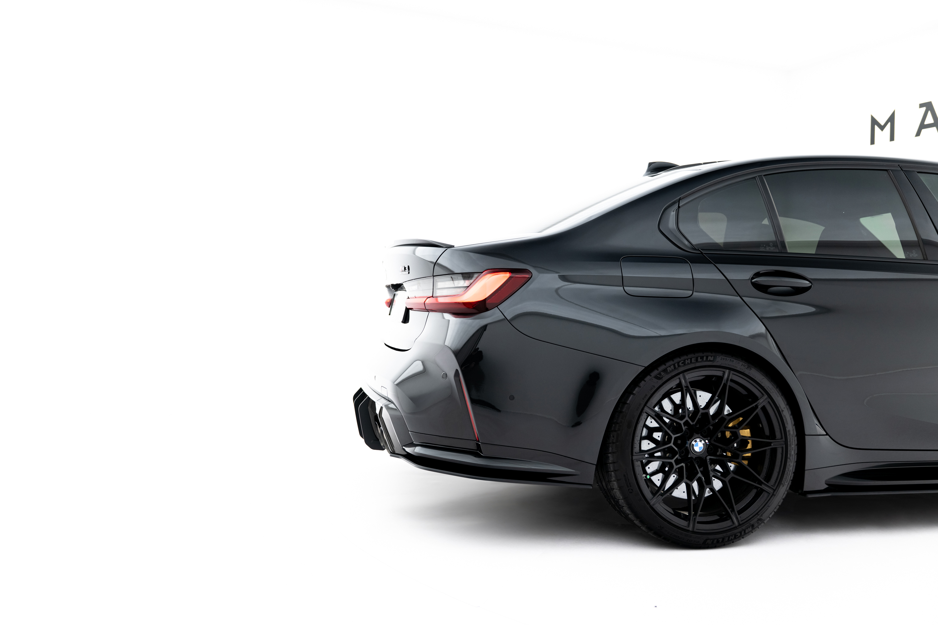 STREET PRO REAR SIDE SPLITTERS V.3 SUITABLE FOR BMW M3 SEDAN / TOURING G80 / G81 – MAXTON DESIGN - 6