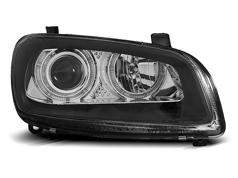 HEADLIGHTS TOYOTA RAV4 06.94-06.00 ANGEL EYES BLACK