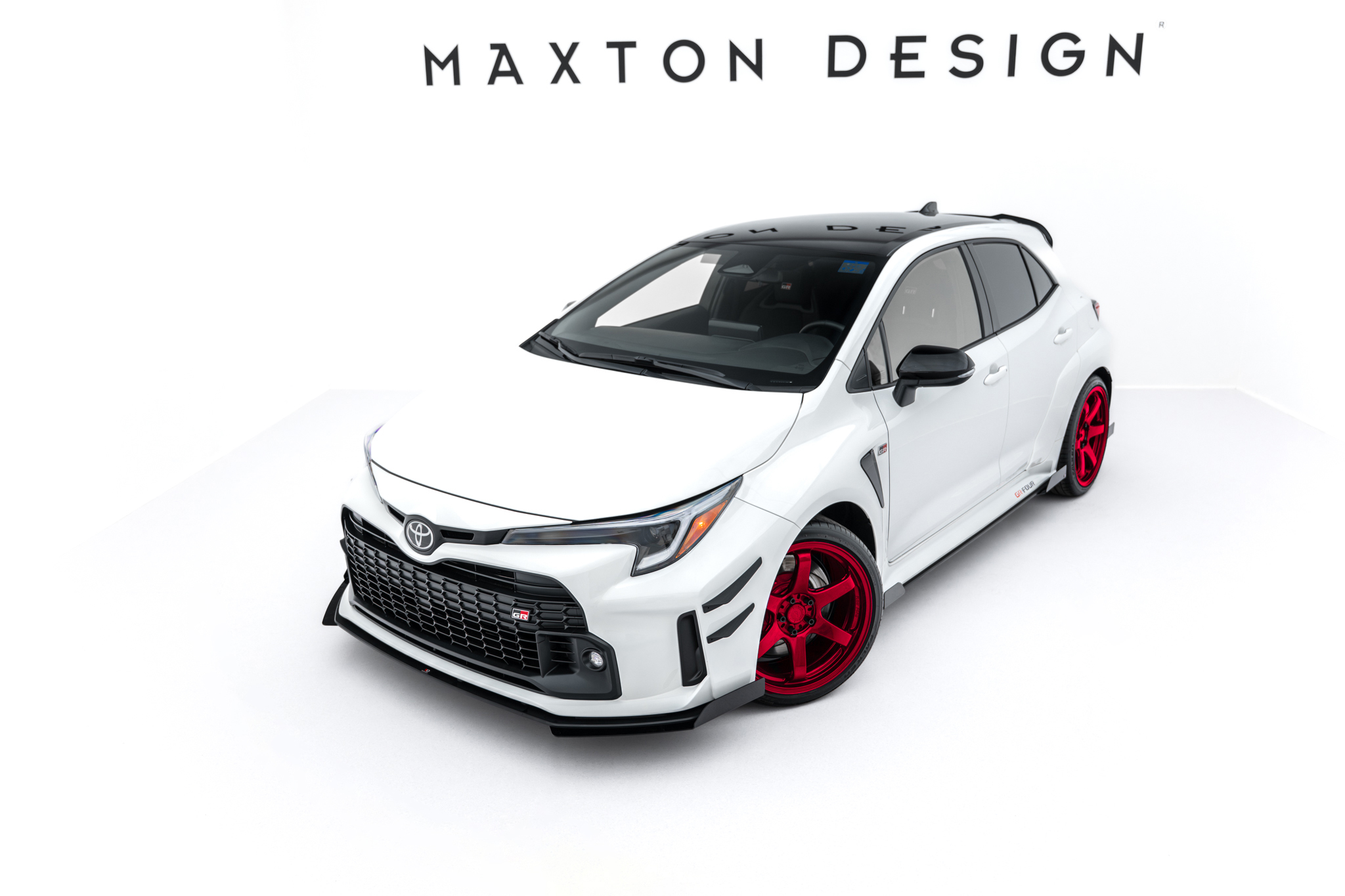 STREET PRO FRONT SPLITTER + FLAPS SUITABLE FOR TOYOTA GR COROLLA MK12 – MAXTON DESIGN - 3