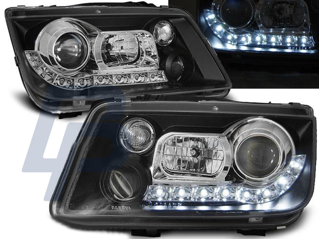 HEADLIGHTS VW BORA 09.98-05.05 DAYLIGHT BLACK - 2
