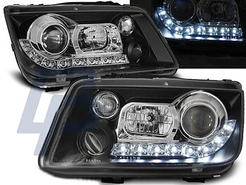 HEADLIGHTS VW BORA 09.98-05.05 DAYLIGHT BLACK