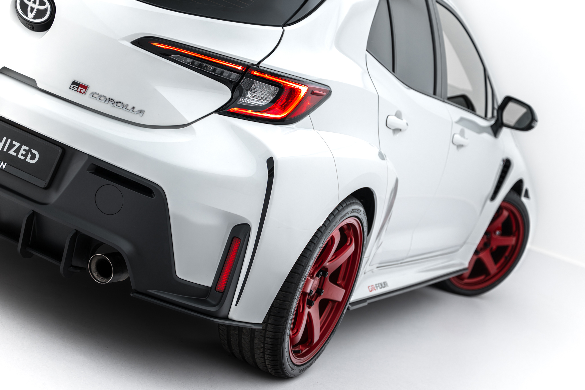 STREET PRO REAR SIDE SPLITTERS SUITABLE FOR TOYOTA GR COROLLA MK12 – MAXTON DESIGN - 3