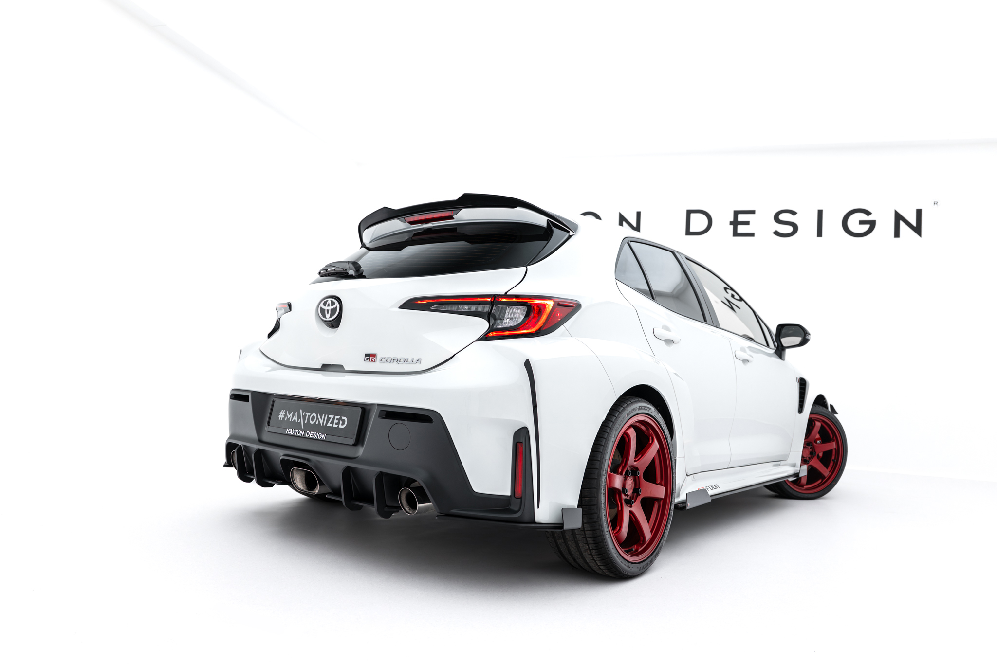 STREET PRO REAR SIDE SPLITTERS + FLAPS SUITABLE FOR TOYOTA GR COROLLA MK12 – MAXTON DESIGN - 4