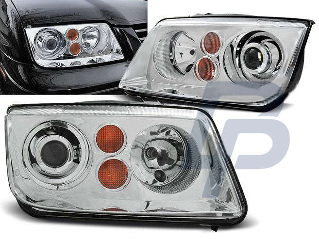 HEADLIGHTS VW BORA 09.98-07.05 CHROME - 2
