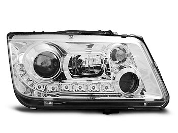 HEADLIGHTS VW BORA 09.98-05.05 DAYLIGHT CHROME