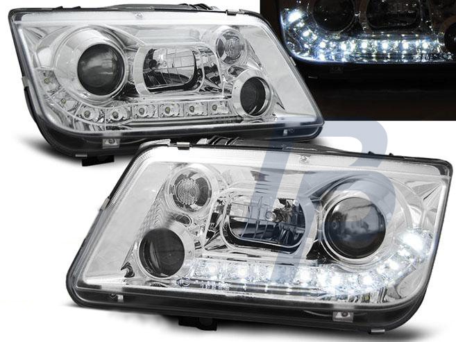HEADLIGHTS VW BORA 09.98-05.05 DAYLIGHT CHROME - 2