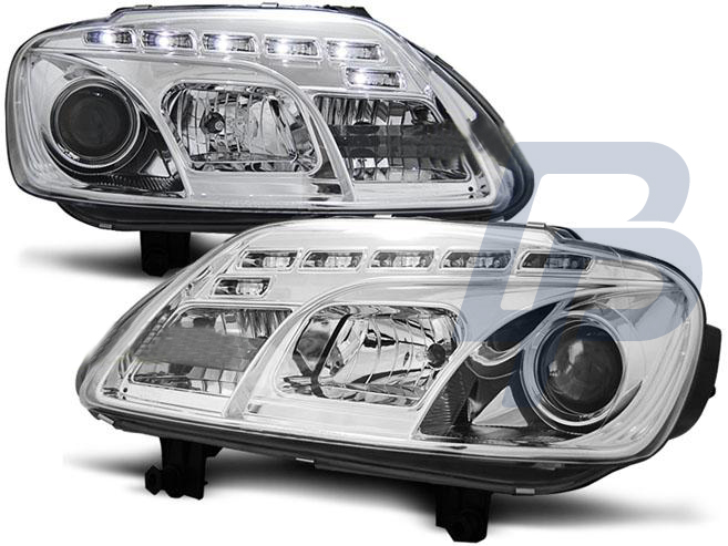 HEADLIGHTS VW TOURAN 02.03-10.06 / CADDY DAYLIGHT CHROME - 2