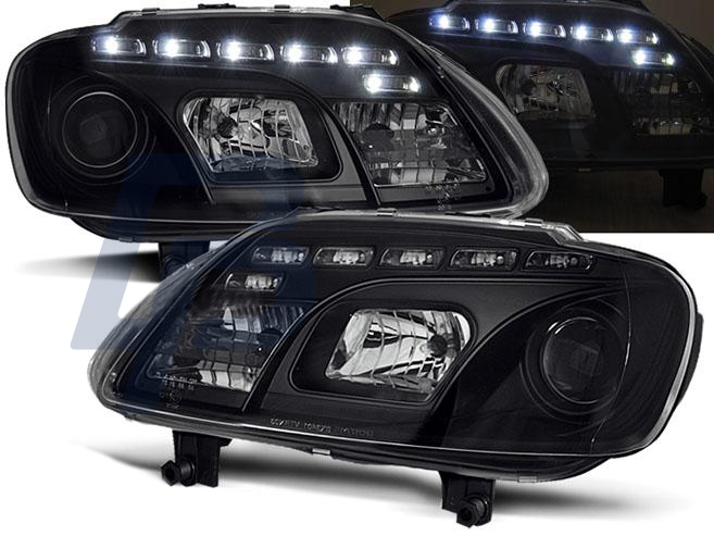 HEADLIGHTS VW TOURAN 02.03-10.06 / CADDY DAYLIGHT BLACK - 2